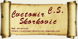 Cvetomir Skorković vizit kartica